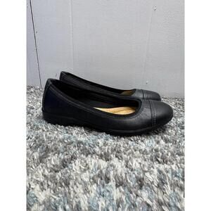Clarks Shoes Womens 8.5 Meadow Opal Ballet Flat Cap Toe Leather Comfort Sensible